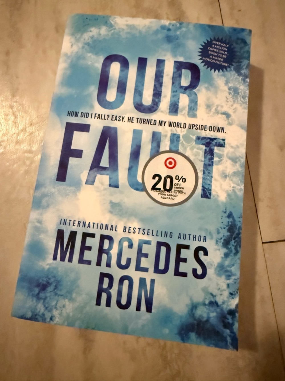 Our Fault by Mercedes Ron - Blue Cloud Cover